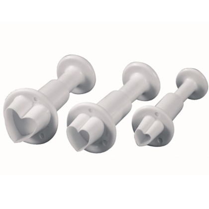 Комплект кутери с ежектор "Сърце" - 3 елемента