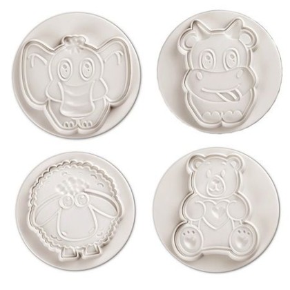 Комплект кутери с ежектор "Животни 2" - 4 елемента