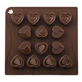 Силиконова форма за бонбони "Сърца"
