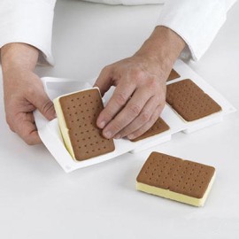 Силиконова форма за сладолед "BISC04 DOUBLE"