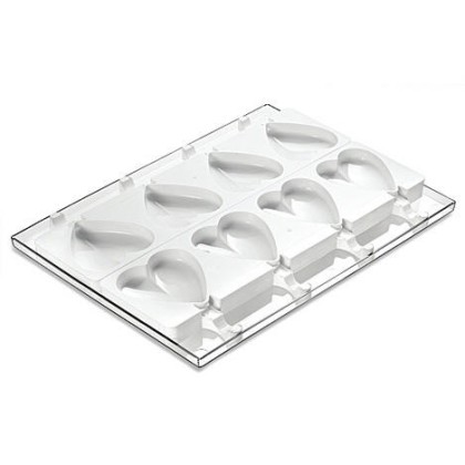 Силиконова форма за сладолед "SET GEL03 - Сърца"