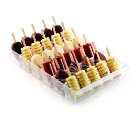 Комплект дървени пръчки за сладолед - 113х10мм