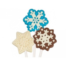 Форма за шоколадова отливка "Близалка-Снежинки"