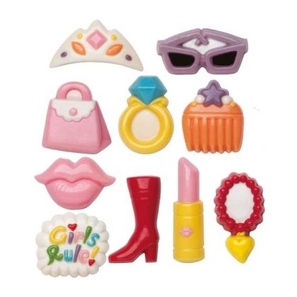 Форма за шоколадова отливка "Дамски принадлежности"