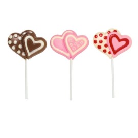 Форма за шоколадова отливка "Близалка-Две сърца"