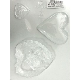 Термоформована форма "Сърца с роза"