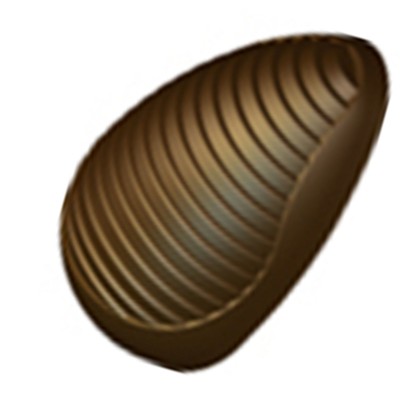 3D Термоформована форма "Яйце - наребрено 2"