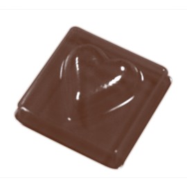 Термоформована форма "Сърце в квадрат"