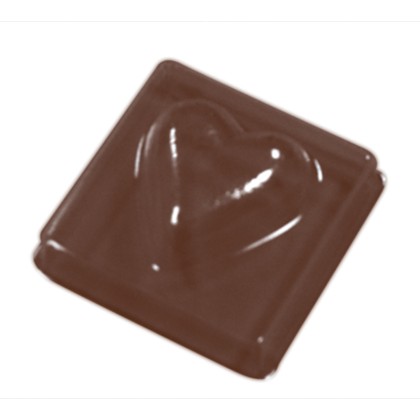 Термоформована форма "Сърце в квадрат"