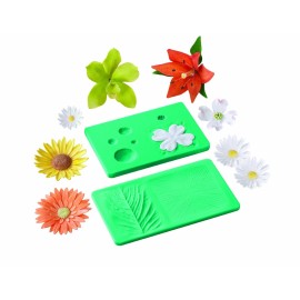 Силиконов калъп за листа и цветя