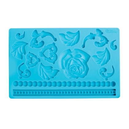 Силиконов калъп за листа и цветя "Барок"