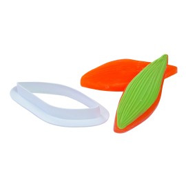 Кутер с щампа оребрено Листо 3 елемента