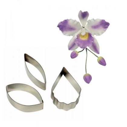 Комплект метални кутери за изрязване на Орхидея 3 елемента