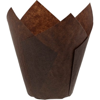 Капсули лале "TWIST" - кафяво Ø50 h85мм