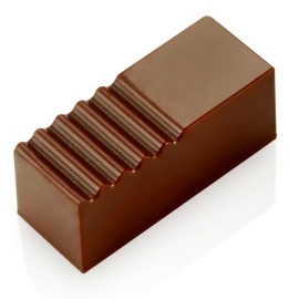 Поликарбонатна форма бонбон "Правоъгълник с вълнички"