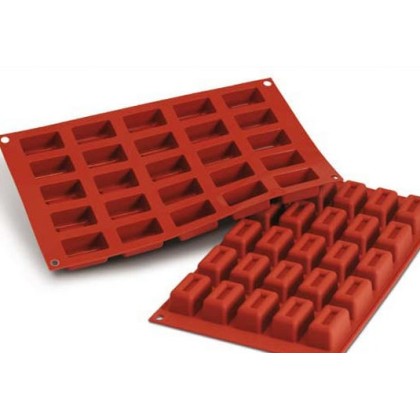 Силиконова форма правоъгълник саварина - SF092