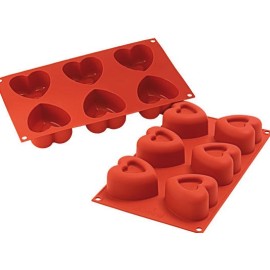 Силиконова форма сърце - SF124