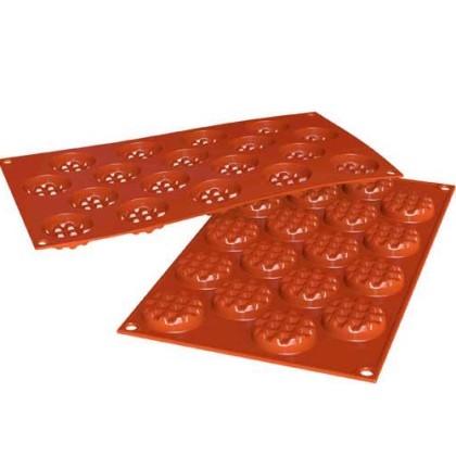 Силиконова форма вафла кръгла - SF143