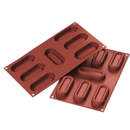 Силиконова форма саварина дълъг - SF160